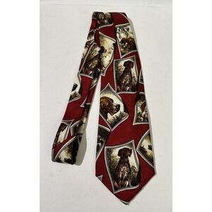Robert Talbott Tie best Of Class Dogs Red Silk Tie